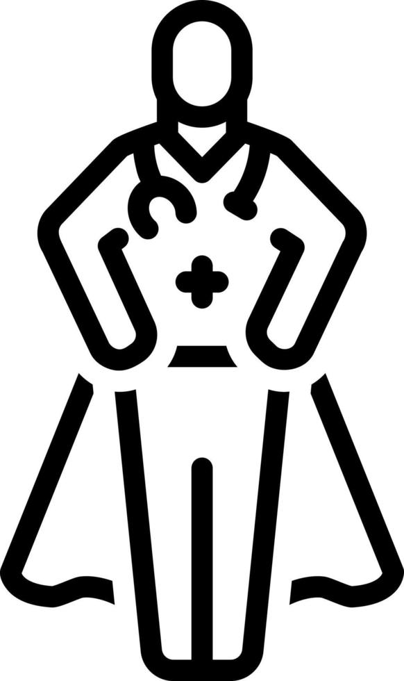 line icon for hero vector