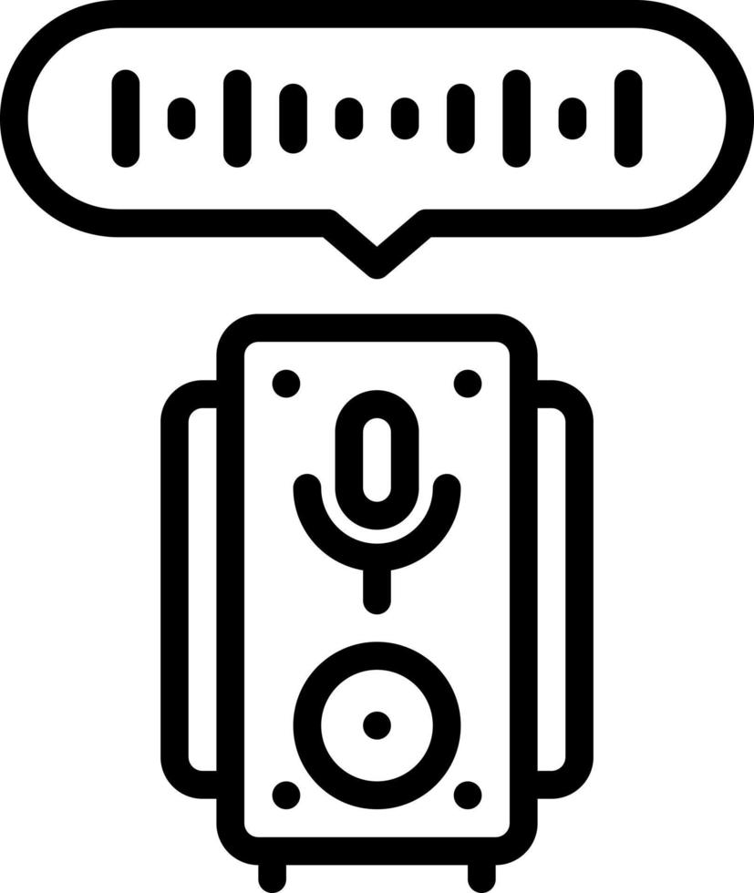 line icon for voices vector
