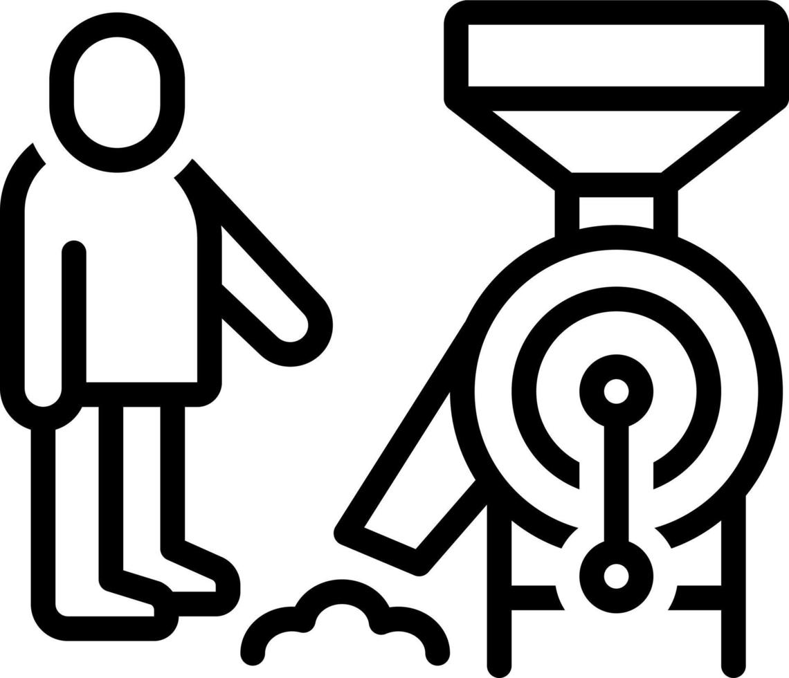 line icon for miller vector