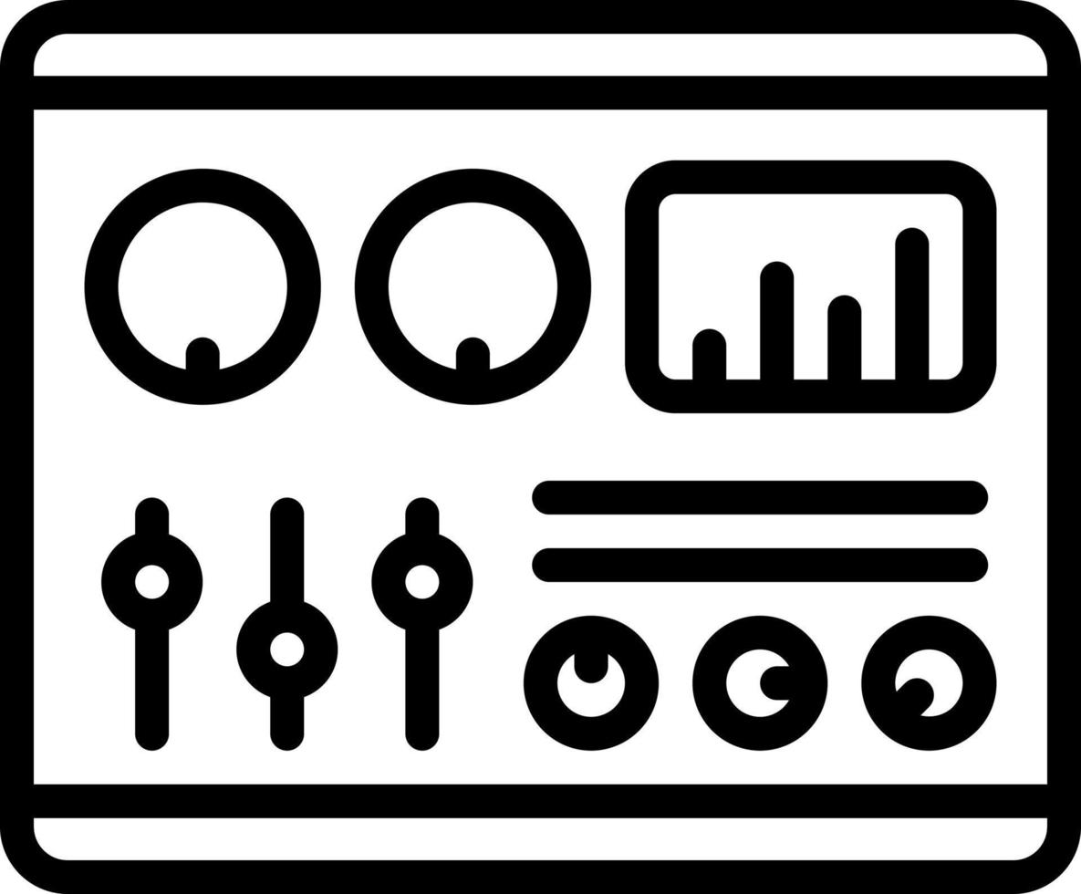 line icon for adjustments vector