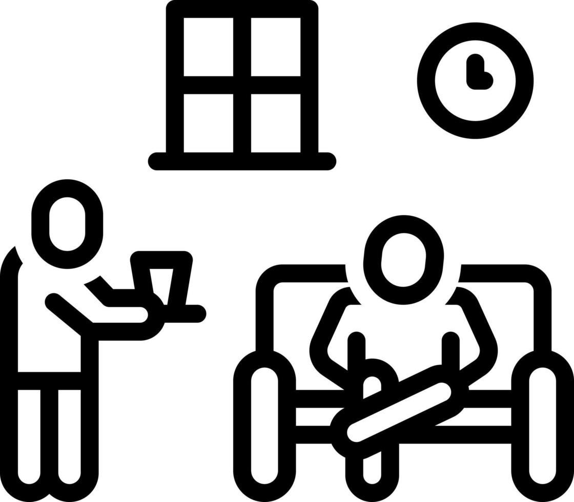 line icon for guest vector