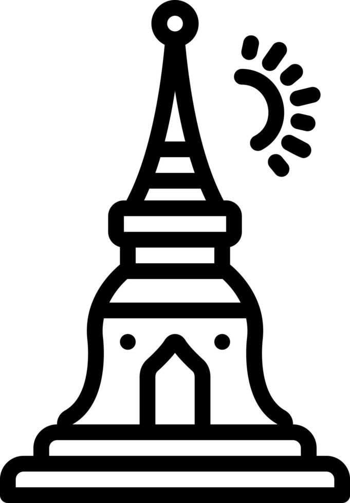 line icon for thailand vector