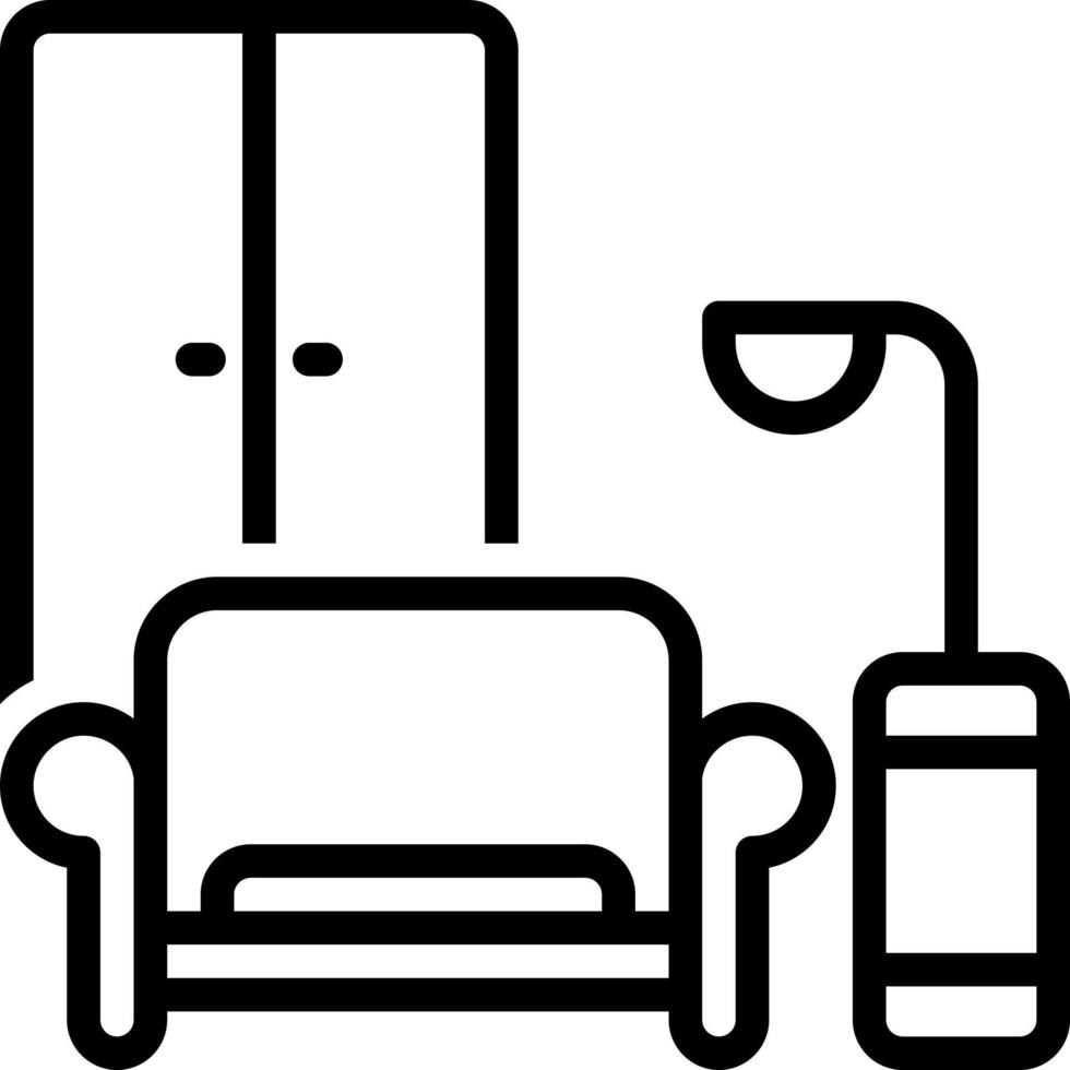 line icon for furnishings vector