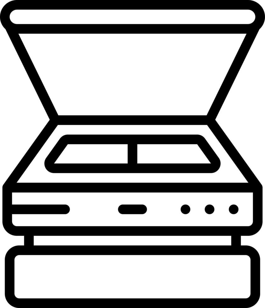 line icon for scanners vector