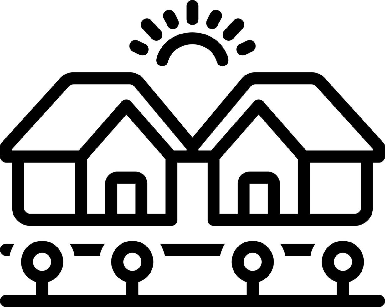 line icon for homes vector