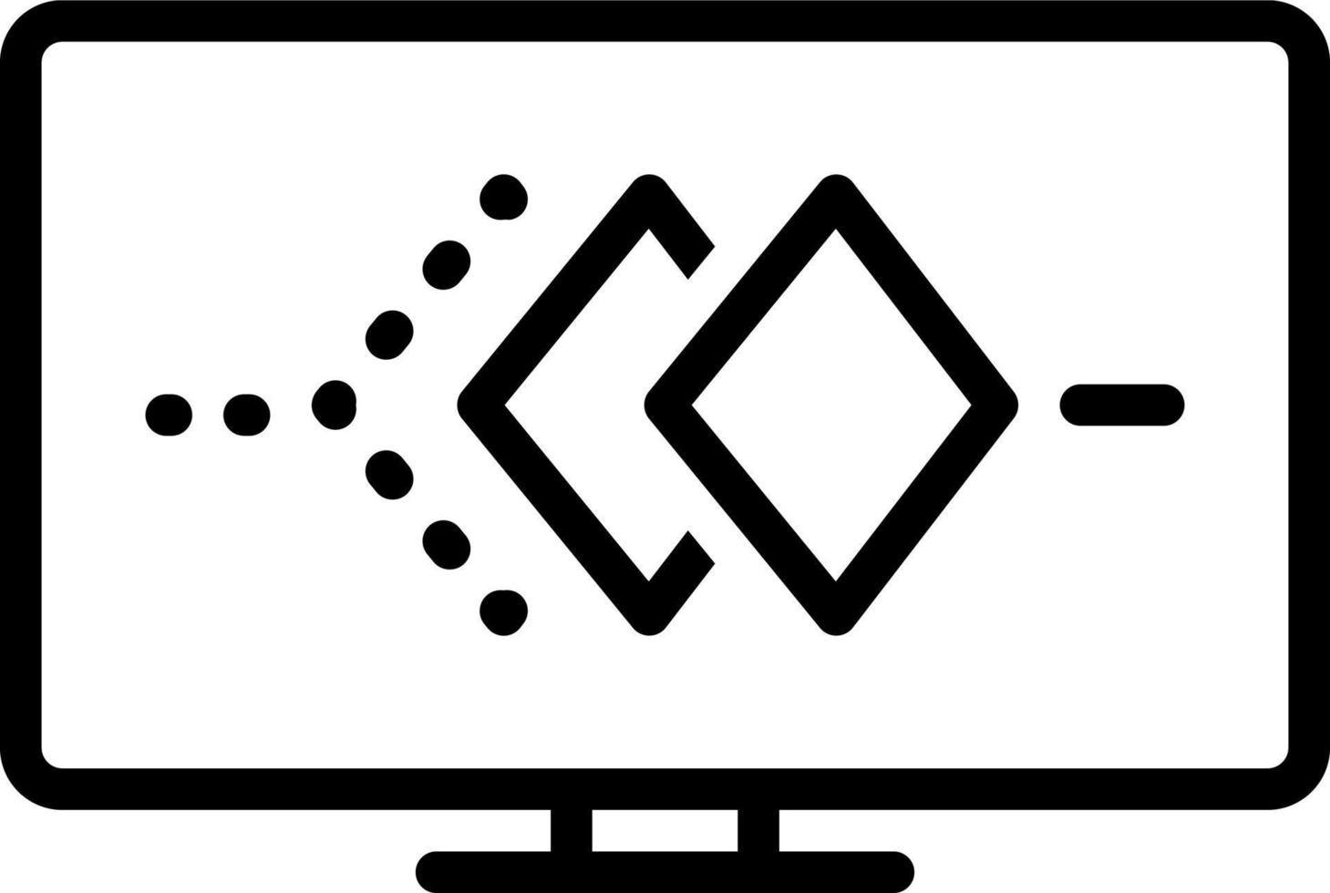 line icon for animated vector