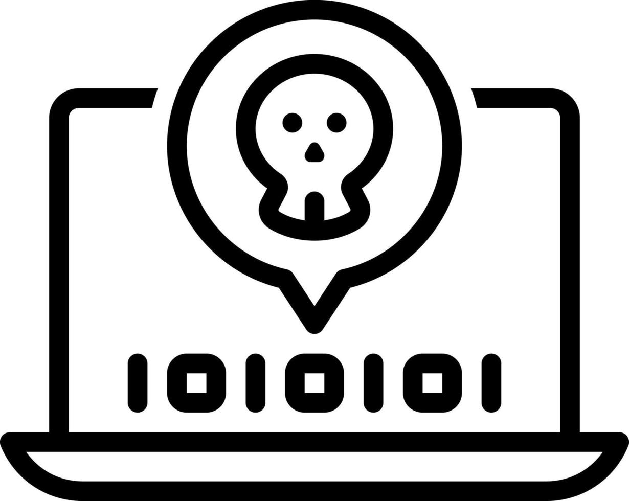 line icon for fatal vector