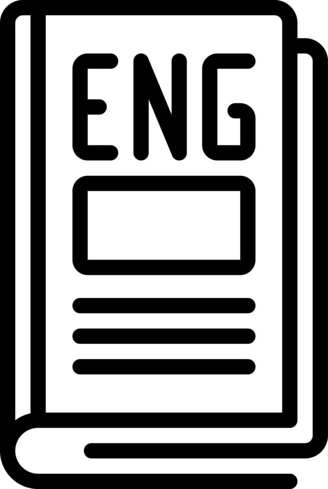 line icon for eng vector