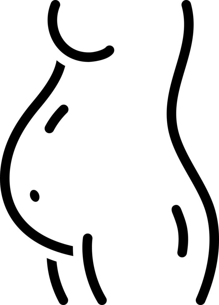 line icon for pregnancy vector
