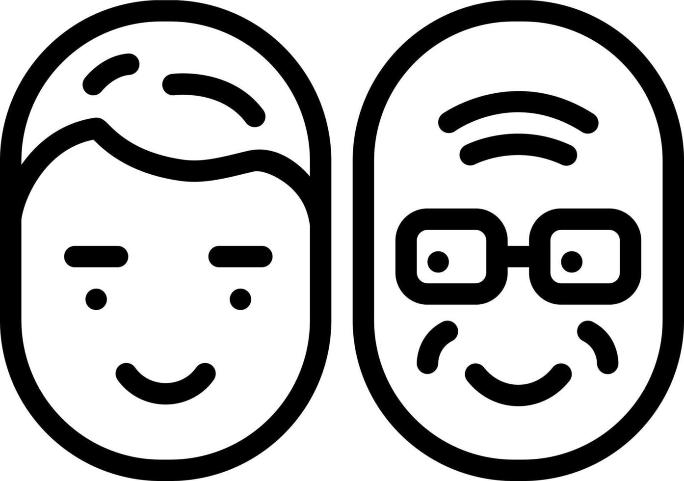 line icon for aging vector