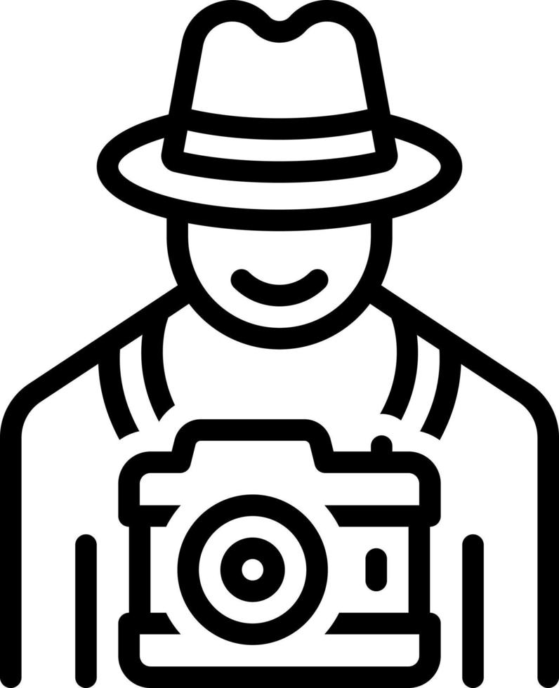 line icon for photographers vector