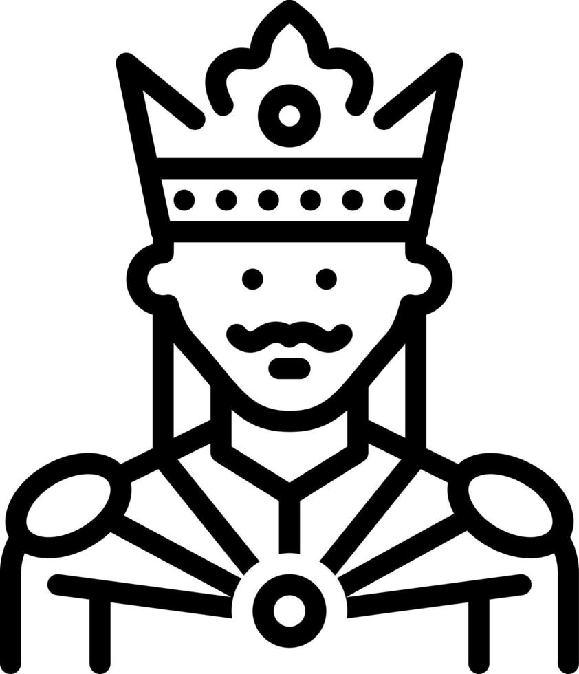 line icon for prince vector
