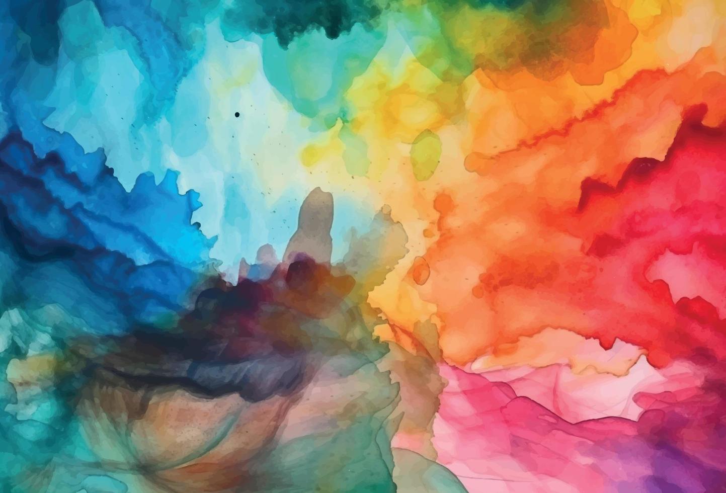 Abstract watercolor colorful background vector