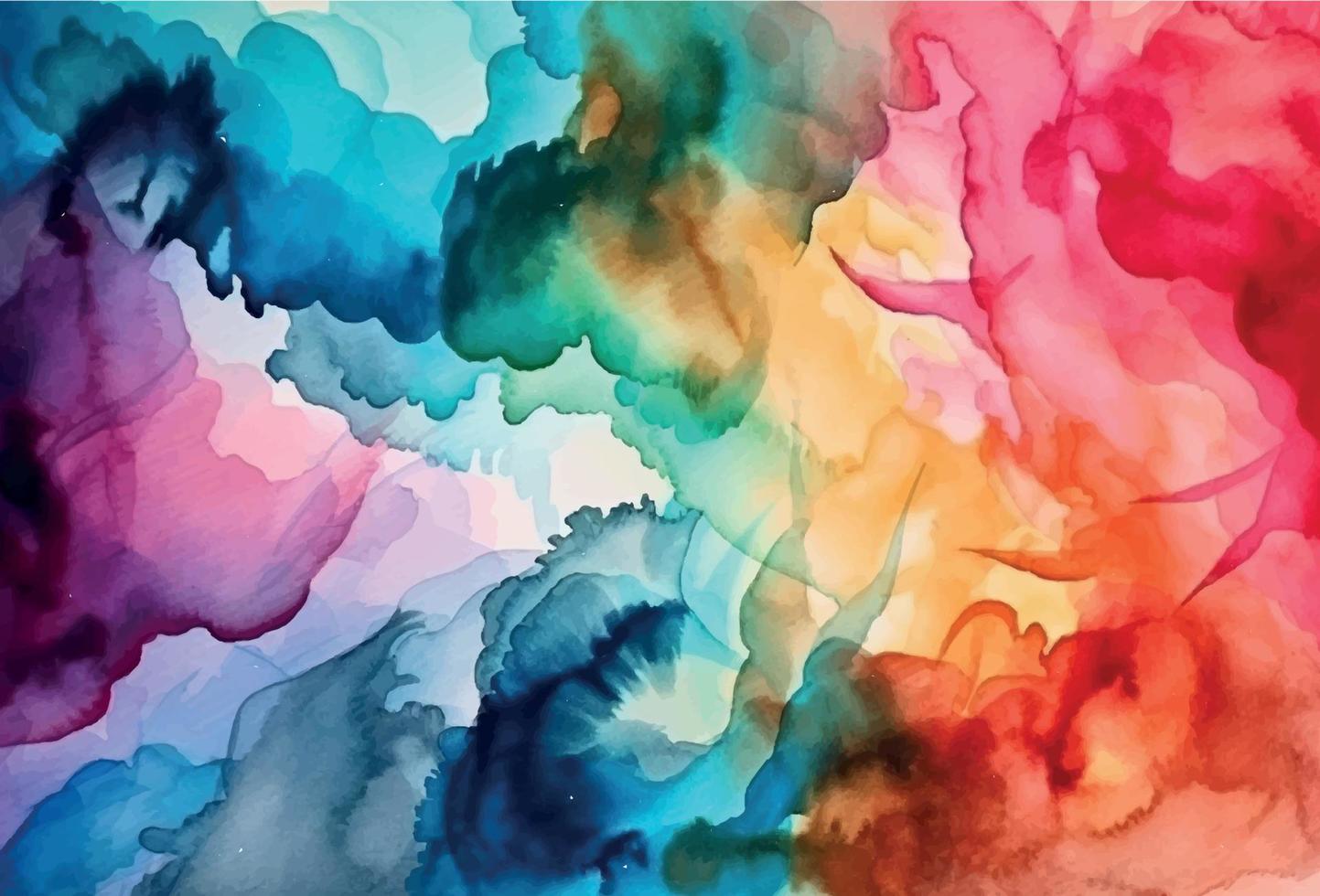 Abstract watercolor colorful background vector