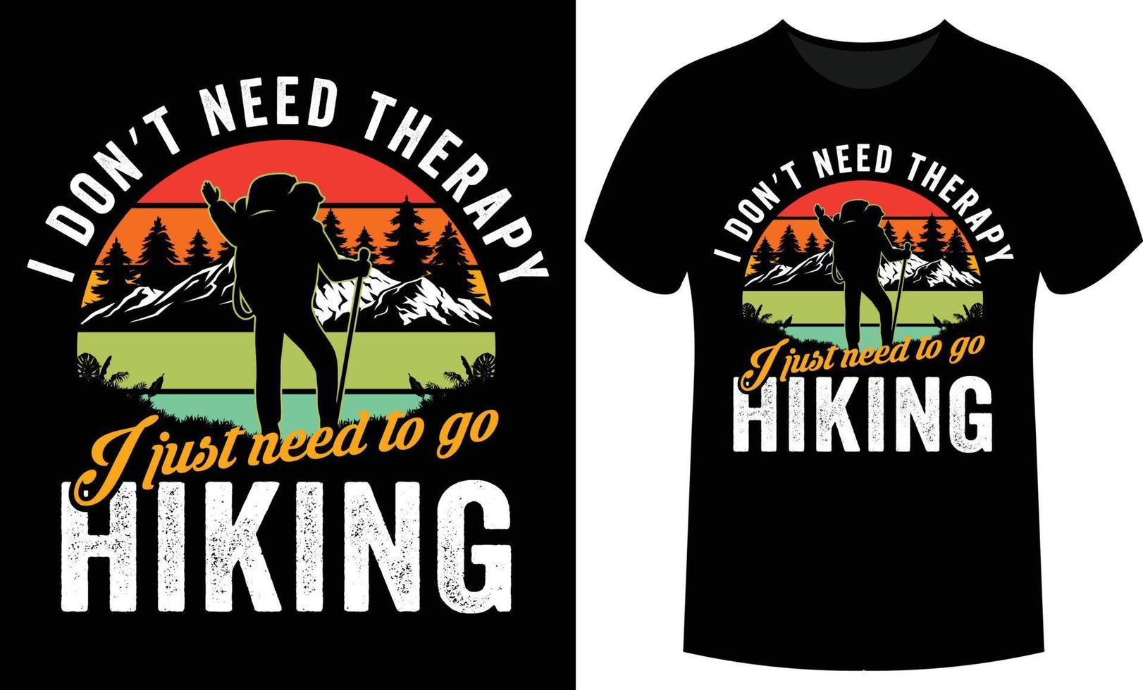 Hiking t shirt design vector Pro Vector