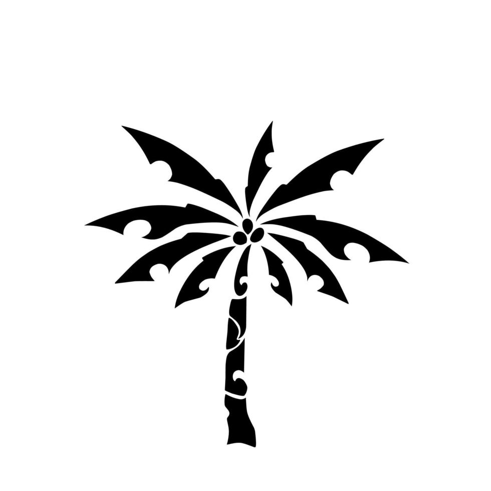 Illustration vector graphic of tribal art design palms trees