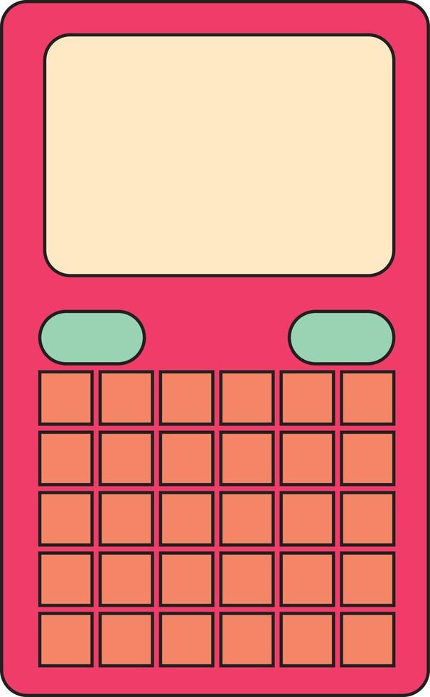 illustration vector graphic of retro groovy old phone icon