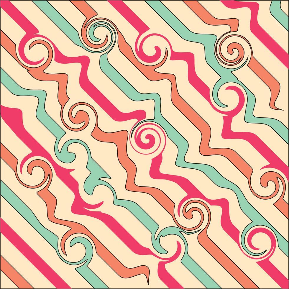 illustration vector graphic of retro groovy abstract background