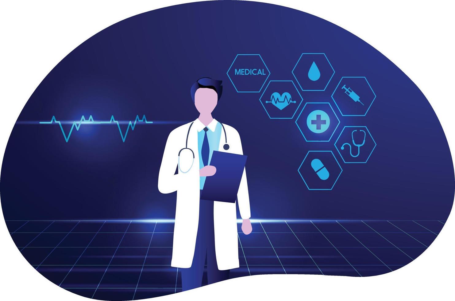 Doctor medical vector illustration