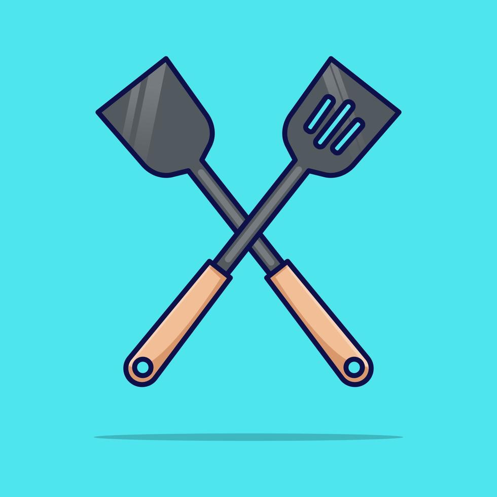 Spatula vector illustration. Spatula icon concept isolated. Flat design