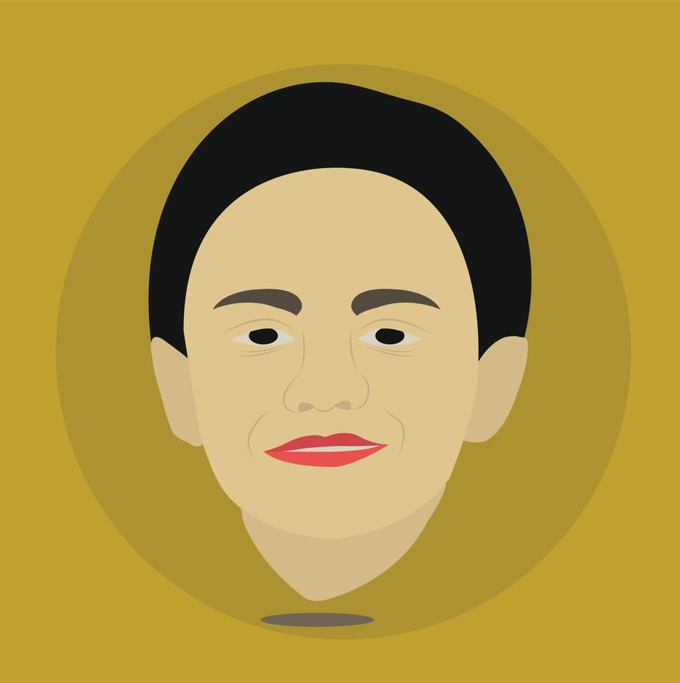 A Cute Boy Headshot Avatar vector illustration