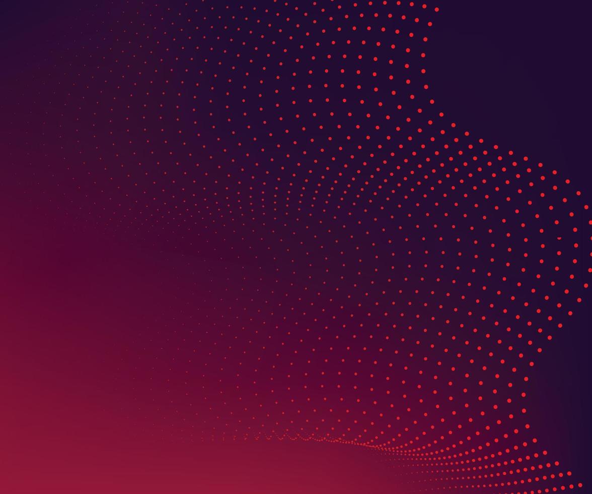 Abstract  particles wave style  on Background vector