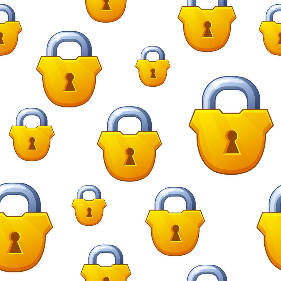 Padlock seamless pattern. Lock padlock. Vector background