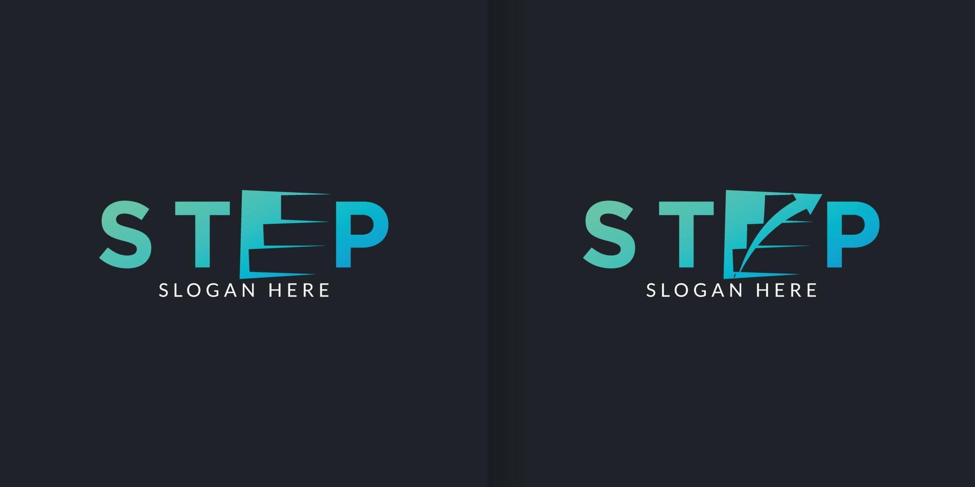 collection of Stairs On E Letter Logo Design part 3 vector