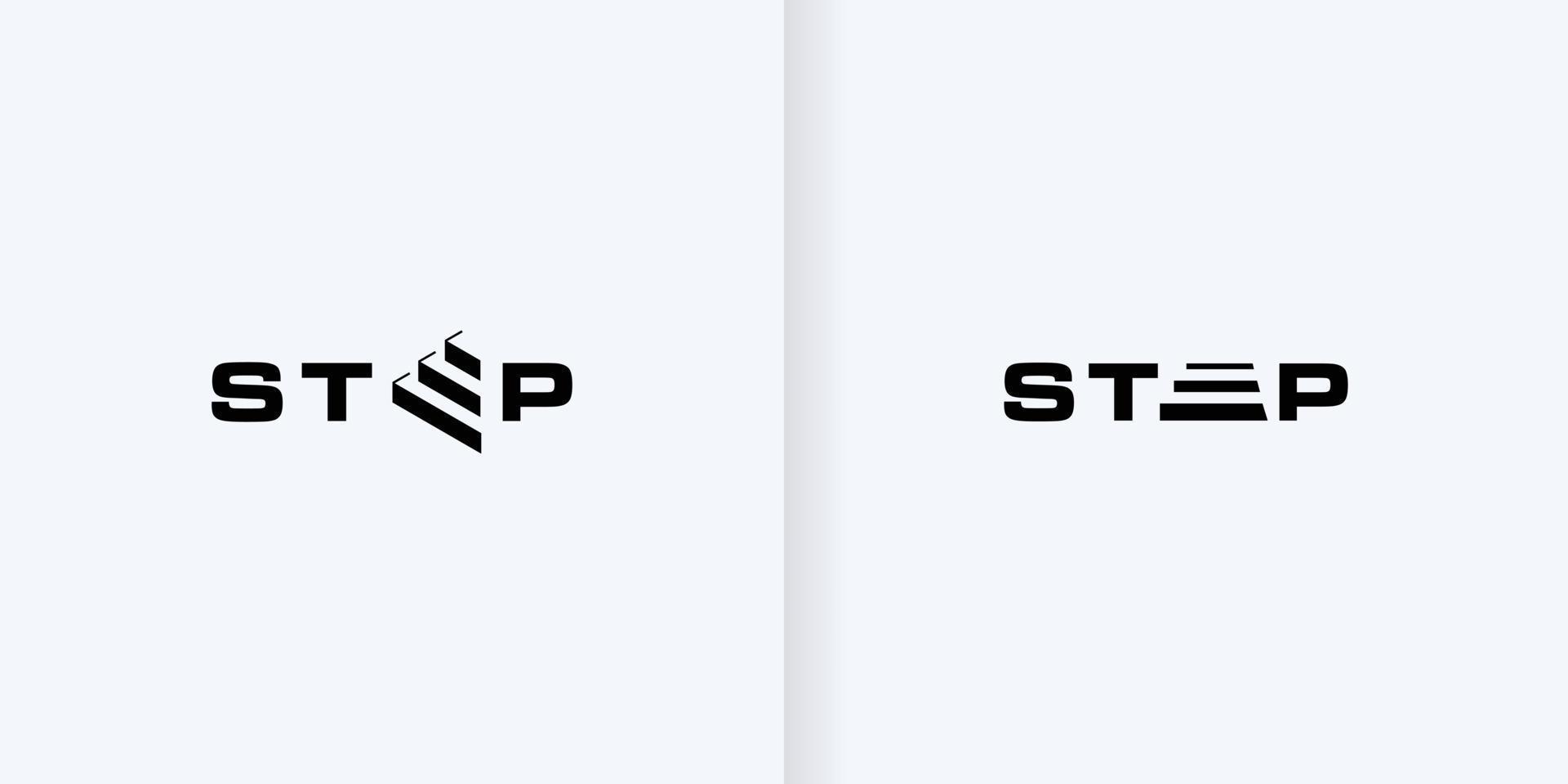 collection of Stairs On E Letter Logo Design part 4 vector