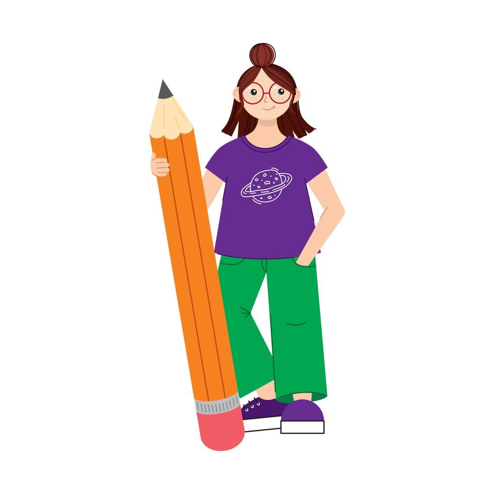 Study concept in flat style vector