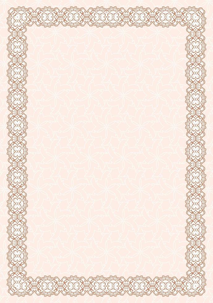 Vector frame with floral ornament