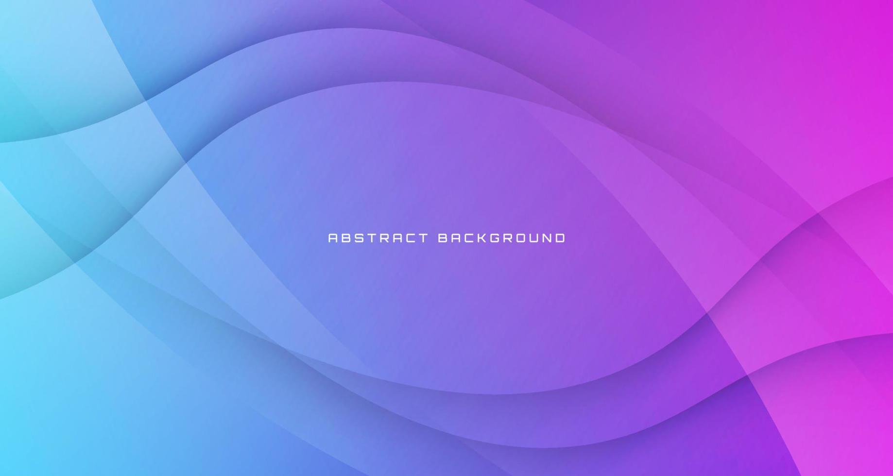 3D blue purple geometric abstract background overlap layer on bright space with waves decoration. Graphic design element cutout style concept for banner, flyer, card, brochure cover, or landing page vector