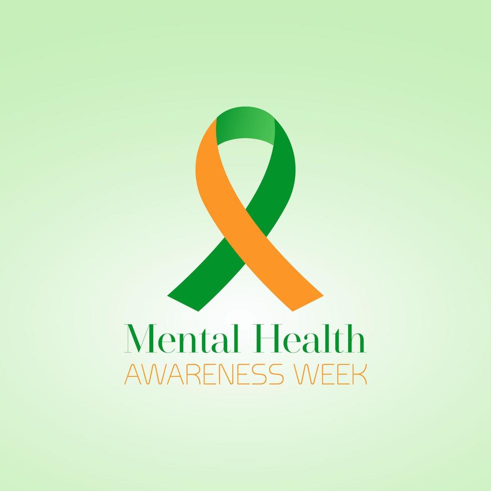 National mental health awareness week. May is mental health awareness week. Vector template for banner, greeting card, poster with background. Vector illustration.