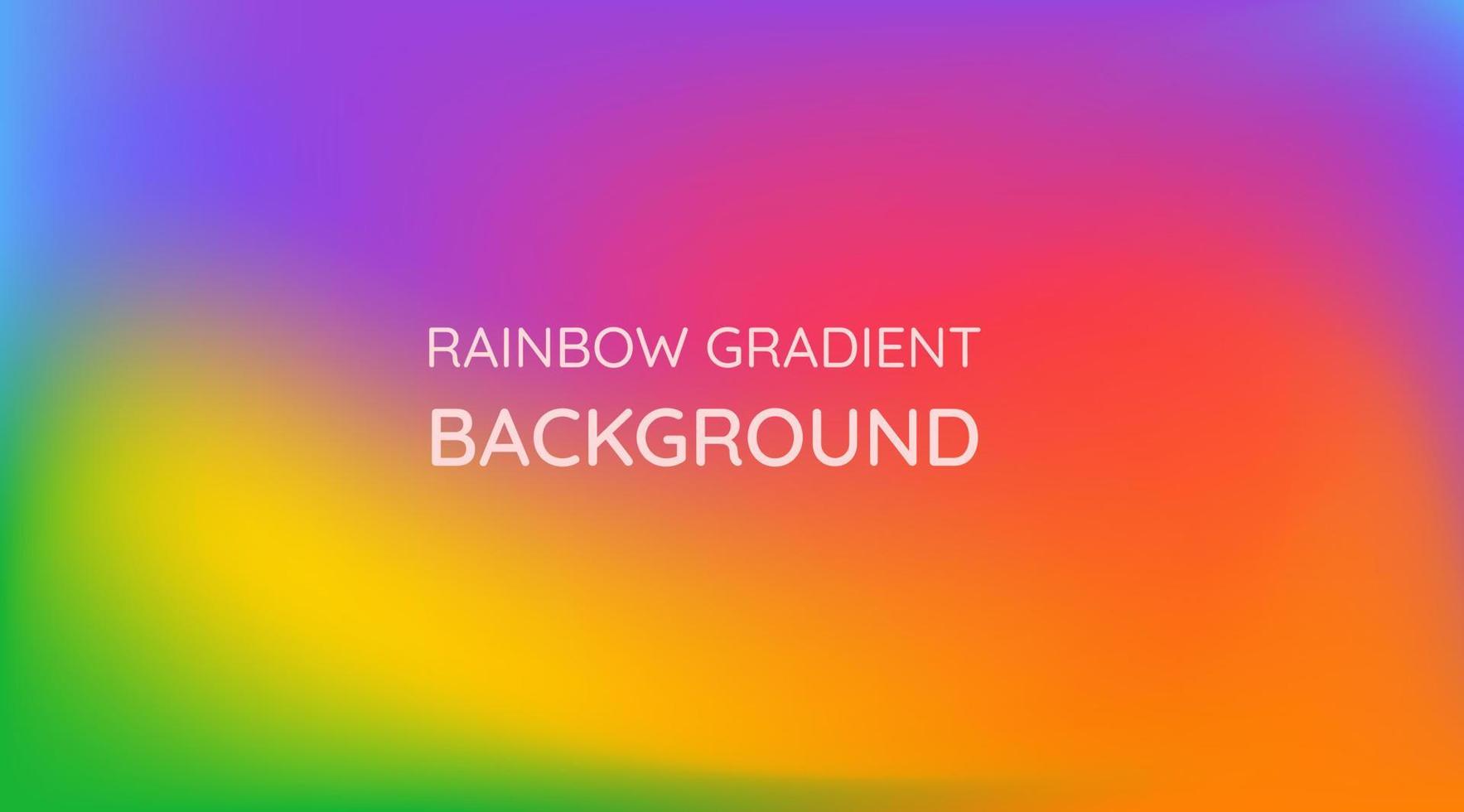 Rainbow gradient horizontal background. Vector blurry abstract designs.