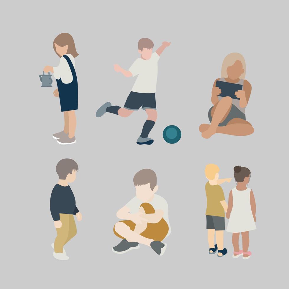 Children vector illustration