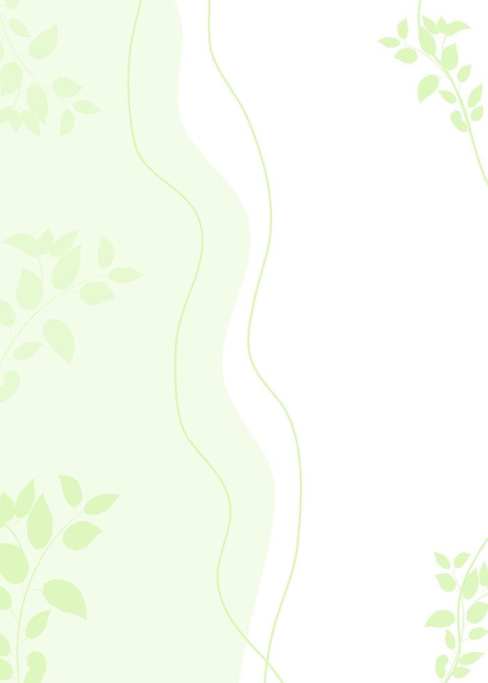 rectangular background for a banner with plant elements vector