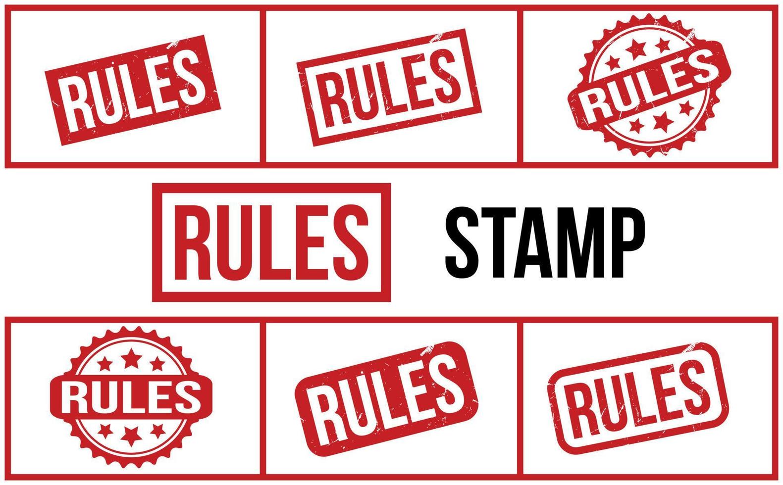 Rules Rubber Stamp Set Vector 23103587 Vector Art at Vecteezy