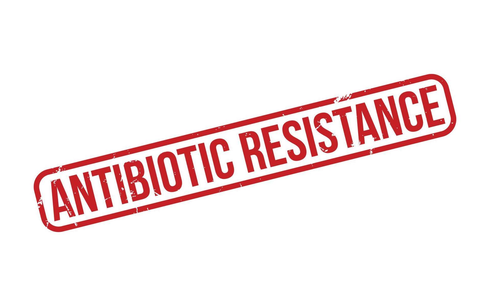 Red Antibiotic resistance Rubber Stamp Seal Vector