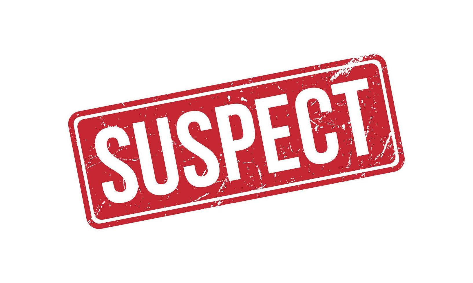 Suspect Rubber Stamp Seal Vector