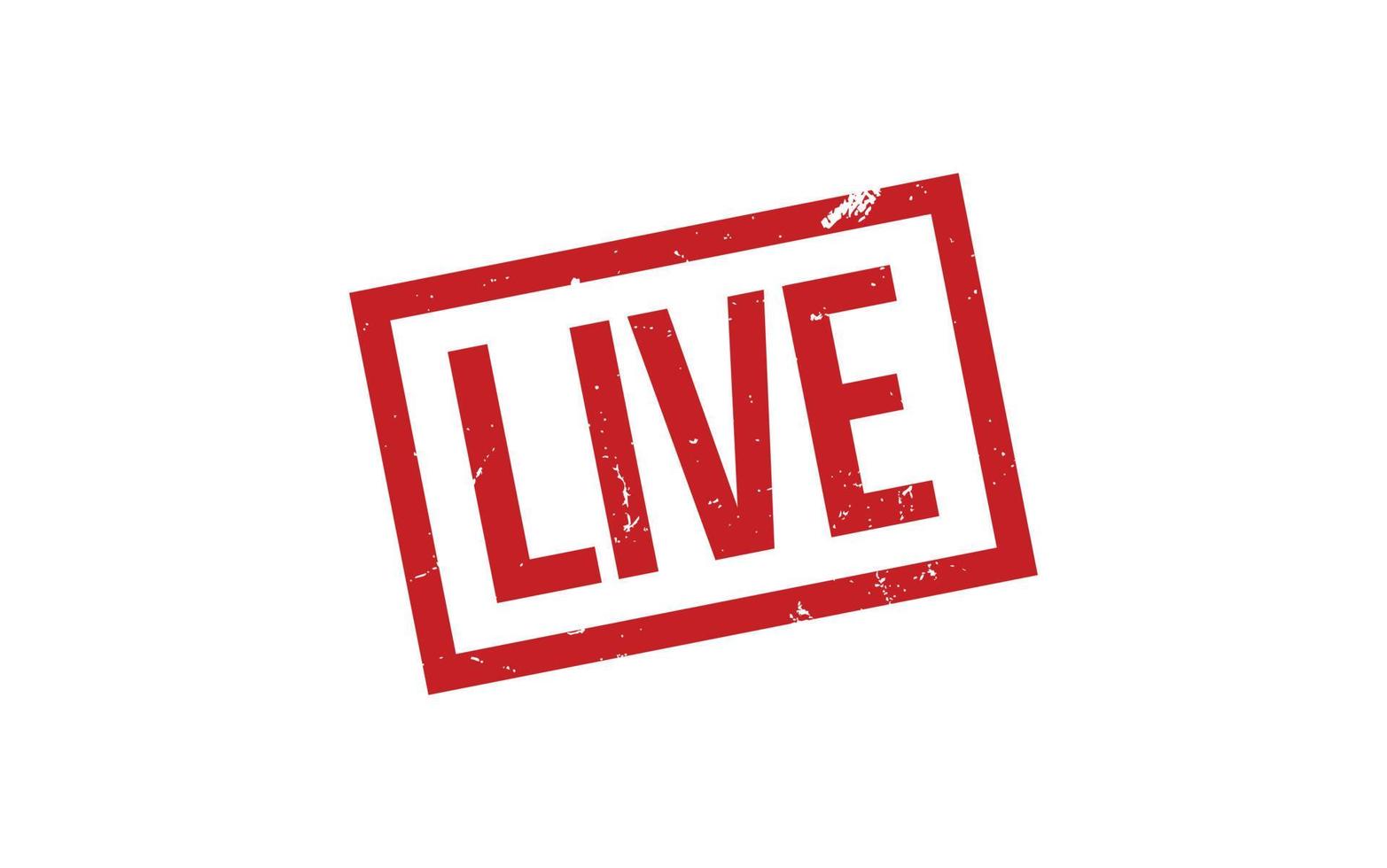 Live Rubber Stamp Seal Vector