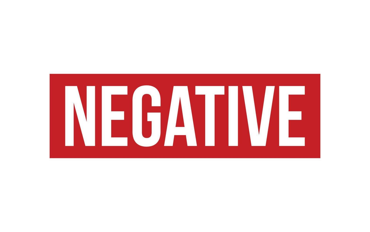 Negative Rubber Stamp Seal Vector