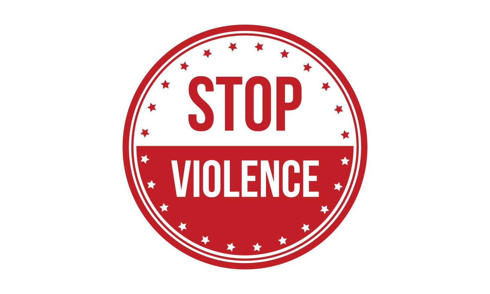 Stop Violence Rubber Stamp Seal Vector