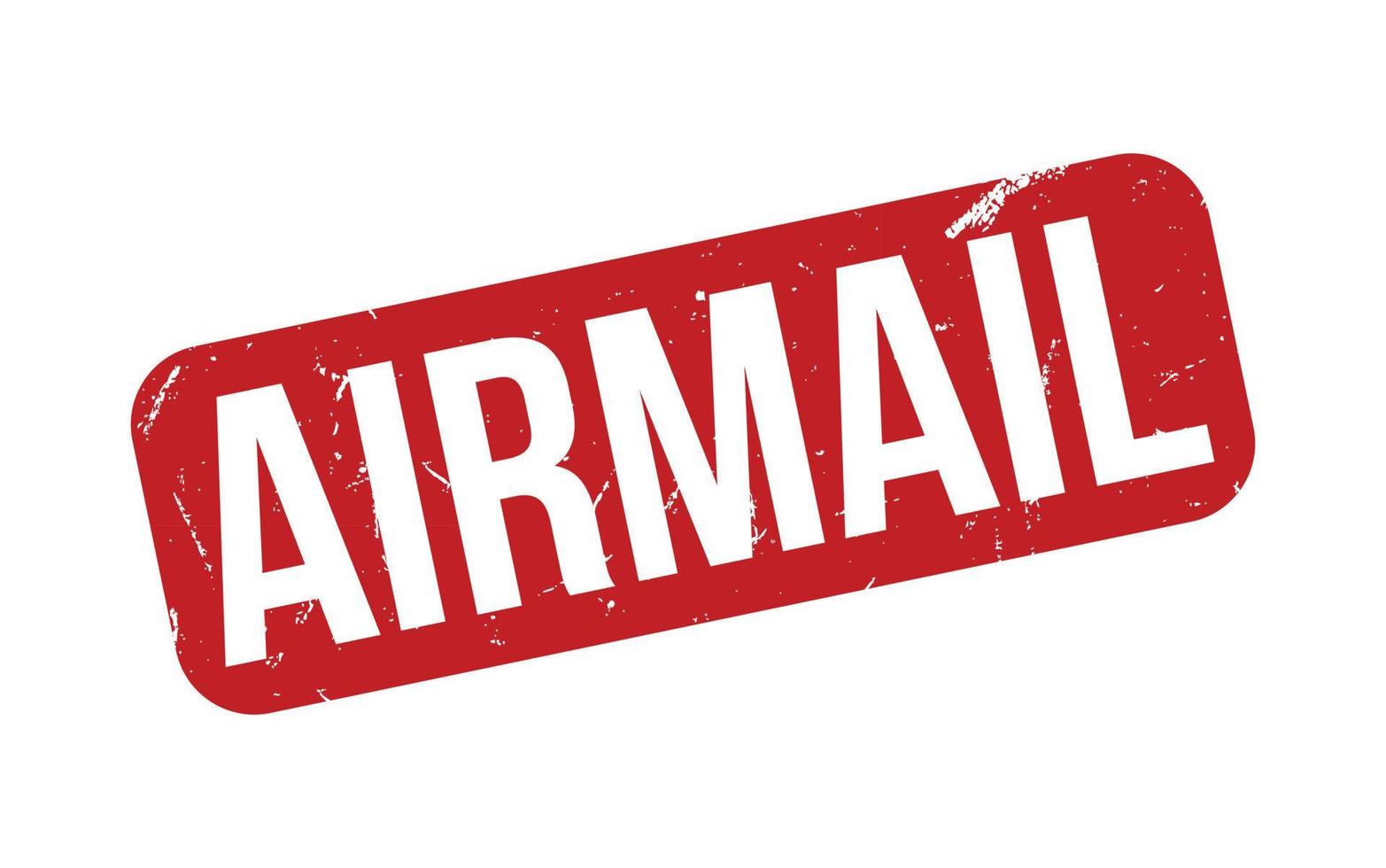 Airmail rubber grunge stamp seal vector