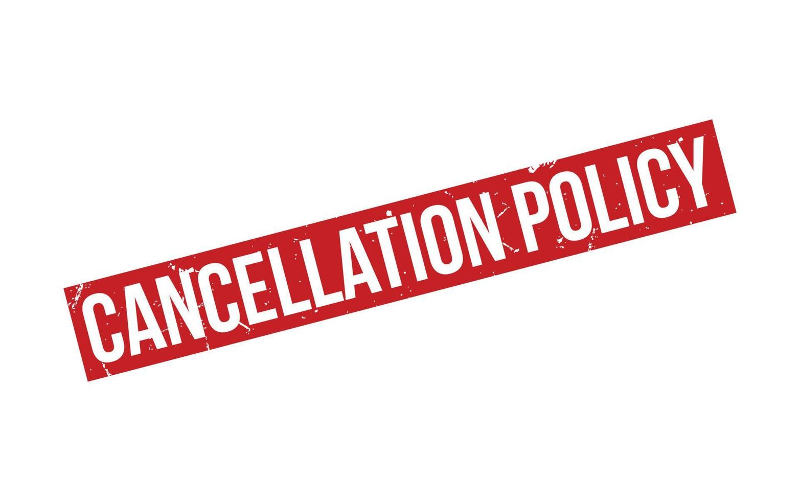 Cancellation Policy Rubber Stamp Seal Vector