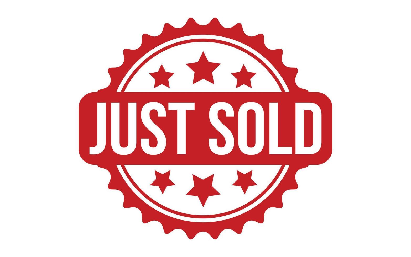 Just Sold Rubber Stamp Seal Vector