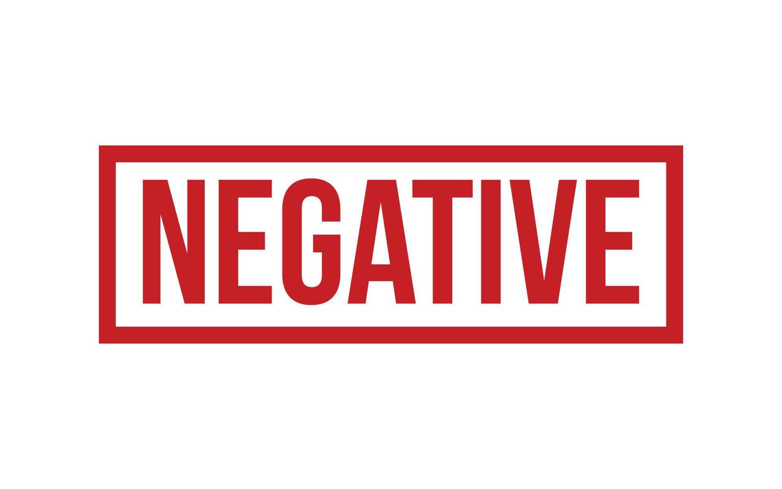 Negative Rubber Stamp Seal Vector