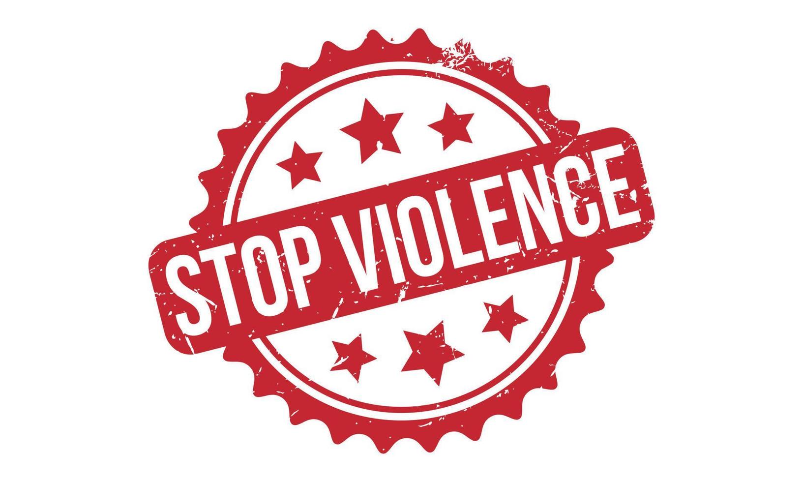 Stop Violence Rubber Stamp Seal Vector