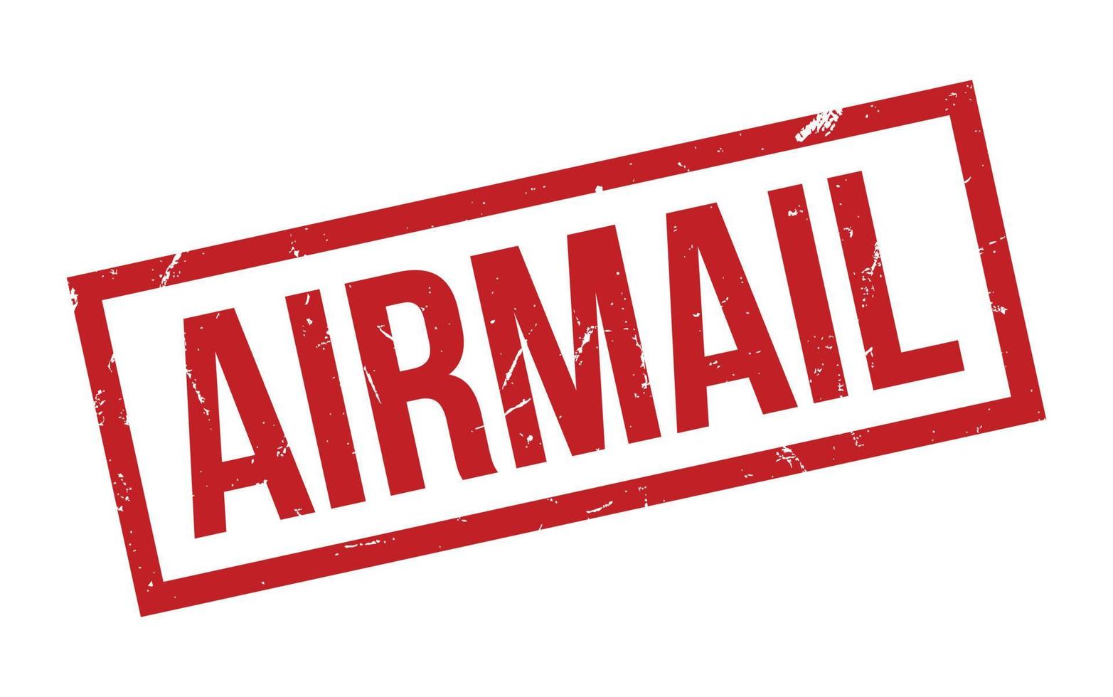 Airmail rubber grunge stamp seal vector
