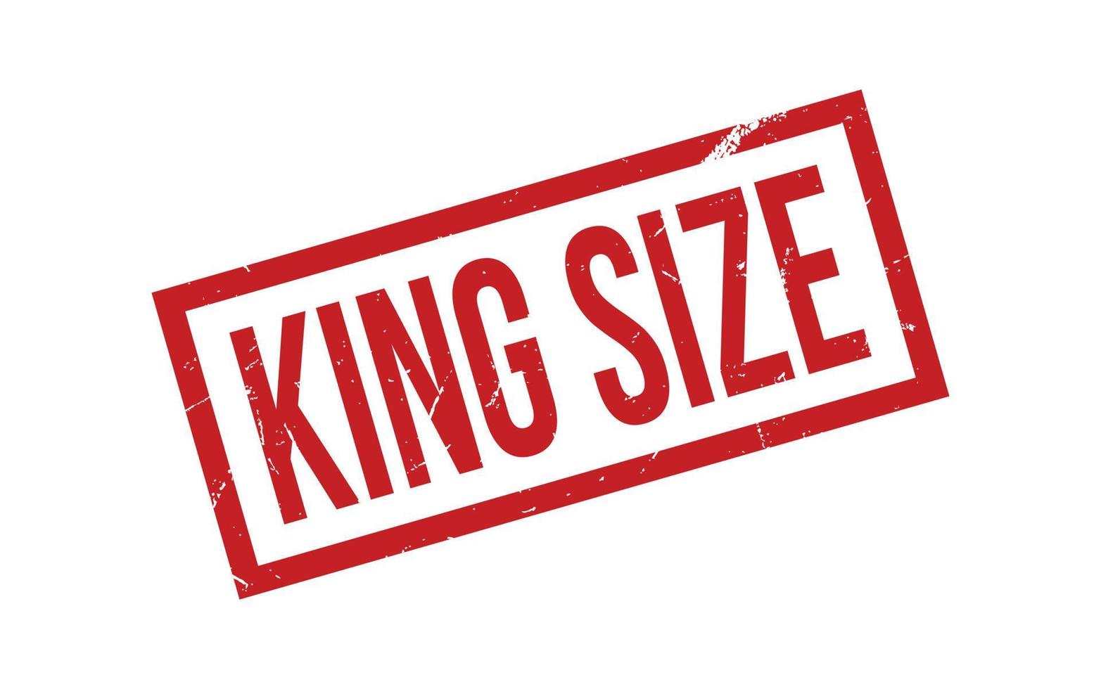 King Size Rubber Stamp Seal Vector