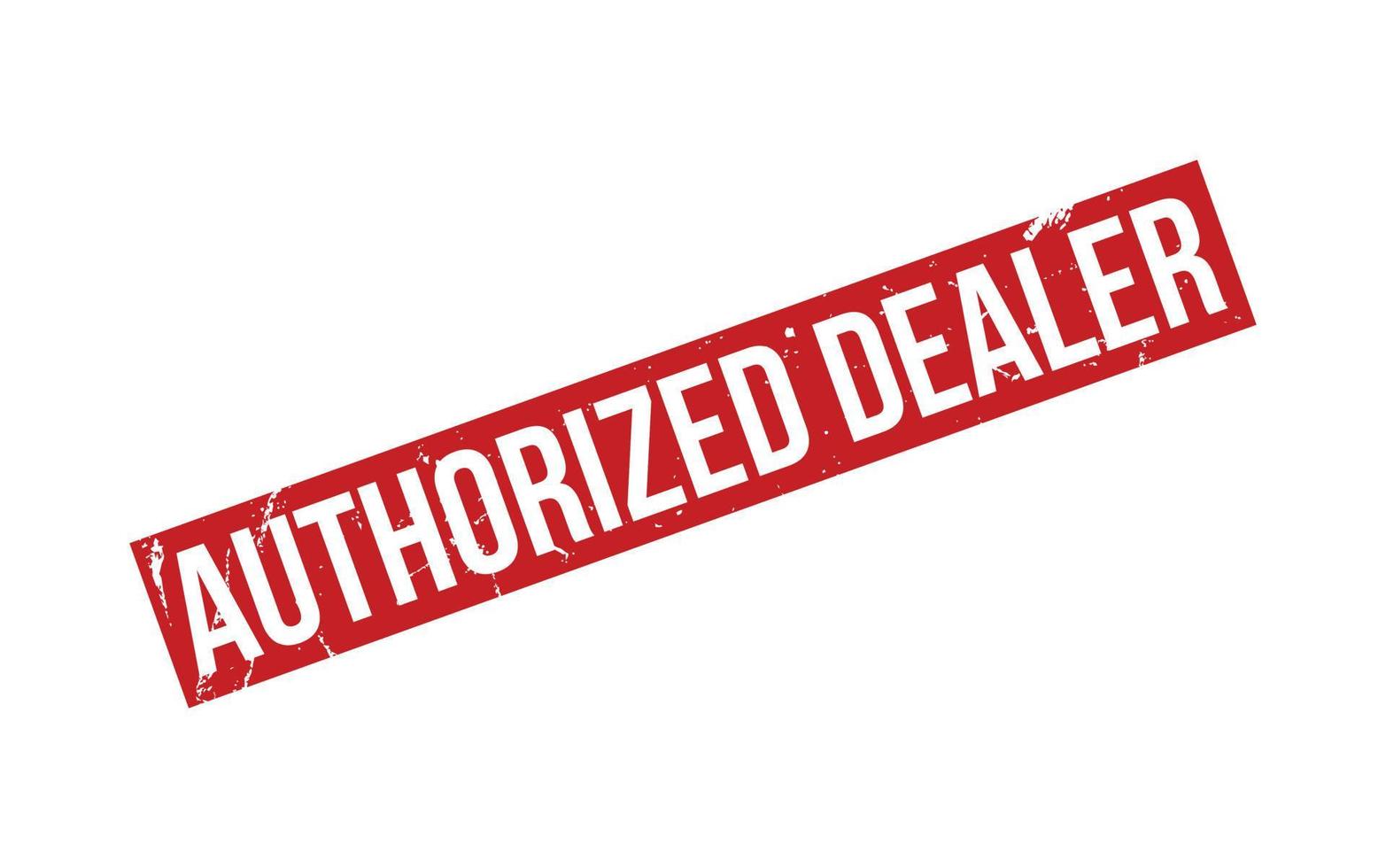 Authorized dealer Rubber Stamp Seal Vector